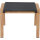 CATANIA Dining Hocker Aluminiumgestell in teaklook, Ranotex® Bezug