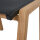 CATANIA Dining Hocker Aluminiumgestell in teaklook, Ranotex® Bezug
