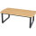 CLIFTON Loungetisch Teak Gestell aus Aluminium matt anthrazit,Tischplatte aus Teakholz in natur
