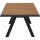 TIRANA Tisch 200x100cm anthrazit/Teak/Aluminium matt anthrazit, Tischplatte Teakholz natur