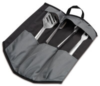 Premium Grillbesteck - 3er Set inkl. Tasche