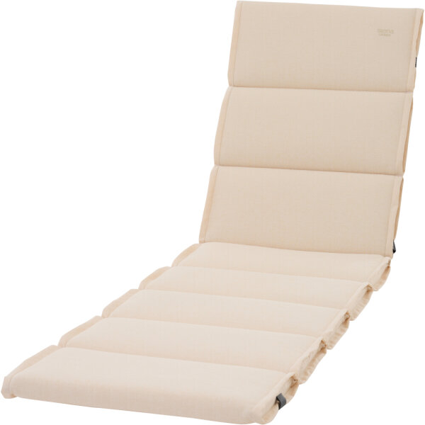 STELLA Liegenauflage 200 cm, Farbe ecru Meliert glatt, Bezug aus 100% Polypropylen