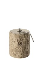 Brasero Feuerstelle Trunk Rund Zement Braun