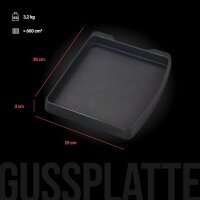 Gussplatte für eUrban II & eUrban II Pro, Schwarz