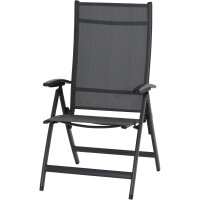 SAVINA XL Klappsessel matt anthrazitaus Aluminium Ranotex...