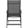 SAVINA XL Klappsessel matt anthrazitaus Aluminium Ranotex Bezug