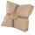 Tiseco Kissen Astoria camel 45 x 45cm, 2er Set