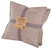 Tiseco Kissen Astoria taupe 45 x 45cm, 2er-Set