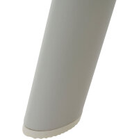 CORTINA Hocker matt seidengrau/mocca Gestell Aluminium