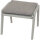 CORTINA Hocker matt seidengrau/mocca Gestell Aluminium