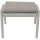 CORTINA Hocker matt seidengrau/mocca Gestell Aluminium
