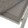 CORTINA Hocker matt seidengrau/mocca Gestell Aluminium