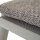 CORTINA Hocker matt seidengrau/mocca Gestell Aluminium