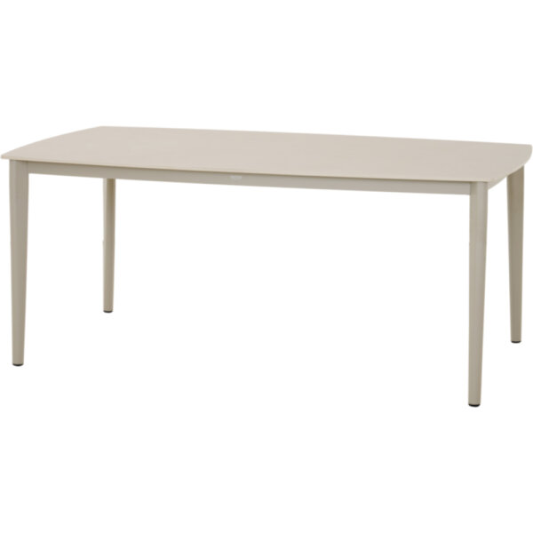 CALMO Tisch 180x100cm matt seidengrau Aluminiumgestell