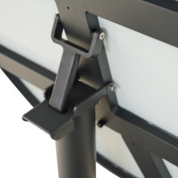 TAVO Tisch Ø80cm matt anthrazit/stone grey