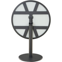 TAVO Tisch Ø80cm matt anthrazit/stone grey