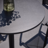 TAVO Tisch Ø80cm matt anthrazit/stone grey