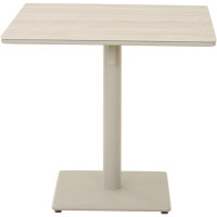 TAVO Tisch 80x80cm matt seidengrau/sintered stone