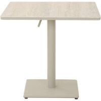 TAVO Tisch 80x80cm matt seidengrau/sintered stone