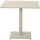 TAVO Tisch 80x80cm matt seidengrau/sintered stone