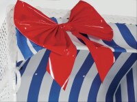 Lackschleife / Geschenkverpackung für Strandkörbe