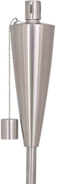 Öllampe Fanny, Edelstahl, Durchmesser 7,2 x 115 cm, silber