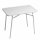 Kindertisch 60 x 40 x 48cm  weiß U-Gestell