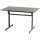 Gastrotisch 120cm x 80cm, anthrazit/anthrazit Stahlgestell / Compac Platte
