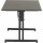 Gastrotisch 120cm x 80cm, anthrazit/anthrazit Stahlgestell / Compac Platte