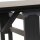 Gastrotisch 120cm x 80cm, anthrazit/anthrazit Stahlgestell / Compac Platte