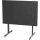 Gastrotisch 120cm x 80cm, anthrazit/anthrazit Stahlgestell / Compac Platte