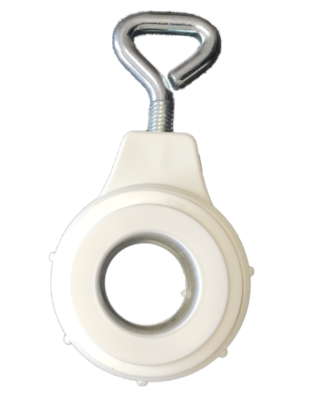 Abschlußring weiß mit 3-fach Adapter, zu Schirmständer: M4001/M4251, M5001, M46042, M7001