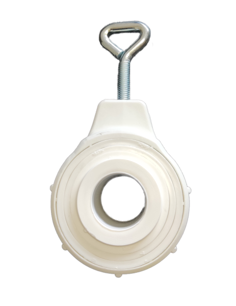 Abschlußring mit 5-fach Adapter, weiß 600, zu Schirmständer: 61055 / 60053 / 70055