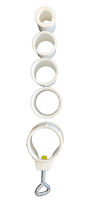 Abschlußring mit 5-fach Adapter, weiß 600, zu...