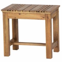 Falun Hocker Gestell und Fläche Akazienholz natur