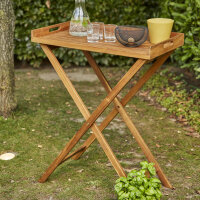 Minera Tablett, Akazienholz natur, praktisch zusammenklappbar,