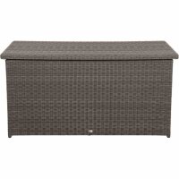 Corido Kissenbox charcoal grey, Alu/Geflecht mit Innentasche