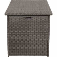Corido Kissenbox charcoal grey, Alu/Geflecht mit Innentasche