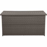 Corido Kissenbox charcoal grey, Alu/Geflecht mit Innentasche