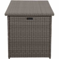 Corido Kissenbox charcoal grey, Alu/Geflecht mit Innentasche