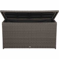Corido Kissenbox charcoal grey, Alu/Geflecht mit Innentasche