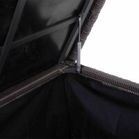 Corido Kissenbox charcoal grey, Alu/Geflecht mit Innentasche