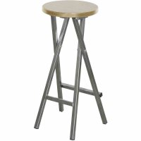 Barhocker, klappbar Stahlgestell, Sitzfläche aus...