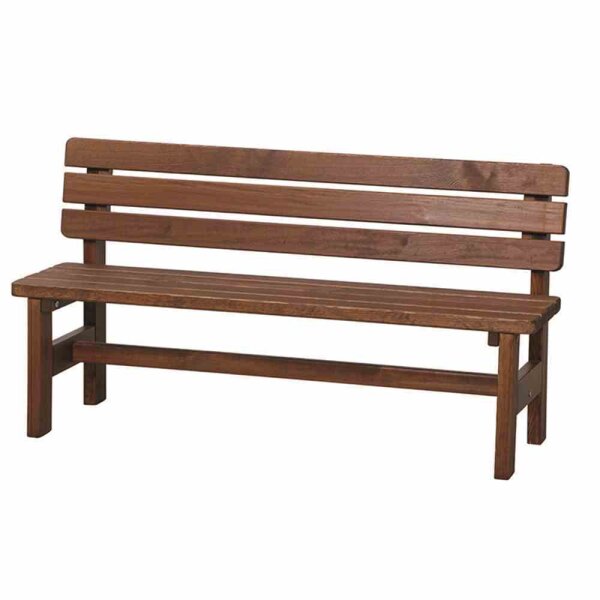 Tessin Bank 150 cm, braun Kiefernholz