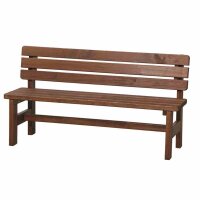Tessin Bank 150 cm, braun Kiefernholz