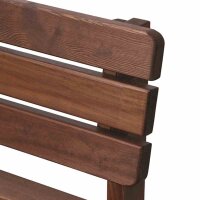 Tessin Bank 150 cm, braun Kiefernholz