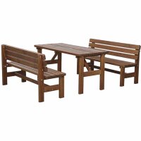Tessin Bank 150 cm, braun Kiefernholz