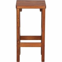 Tessin Barhocker 39cm x 39cm x 76cm Kiefernholz braun, zerlegt