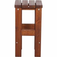 Tessin Barhocker 39cm x 39cm x 76cm Kiefernholz braun, zerlegt