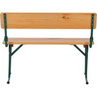 Festzeltgarnitur 110cm mit Rückenlehne 3-teilig, Tisch 50cm Breite